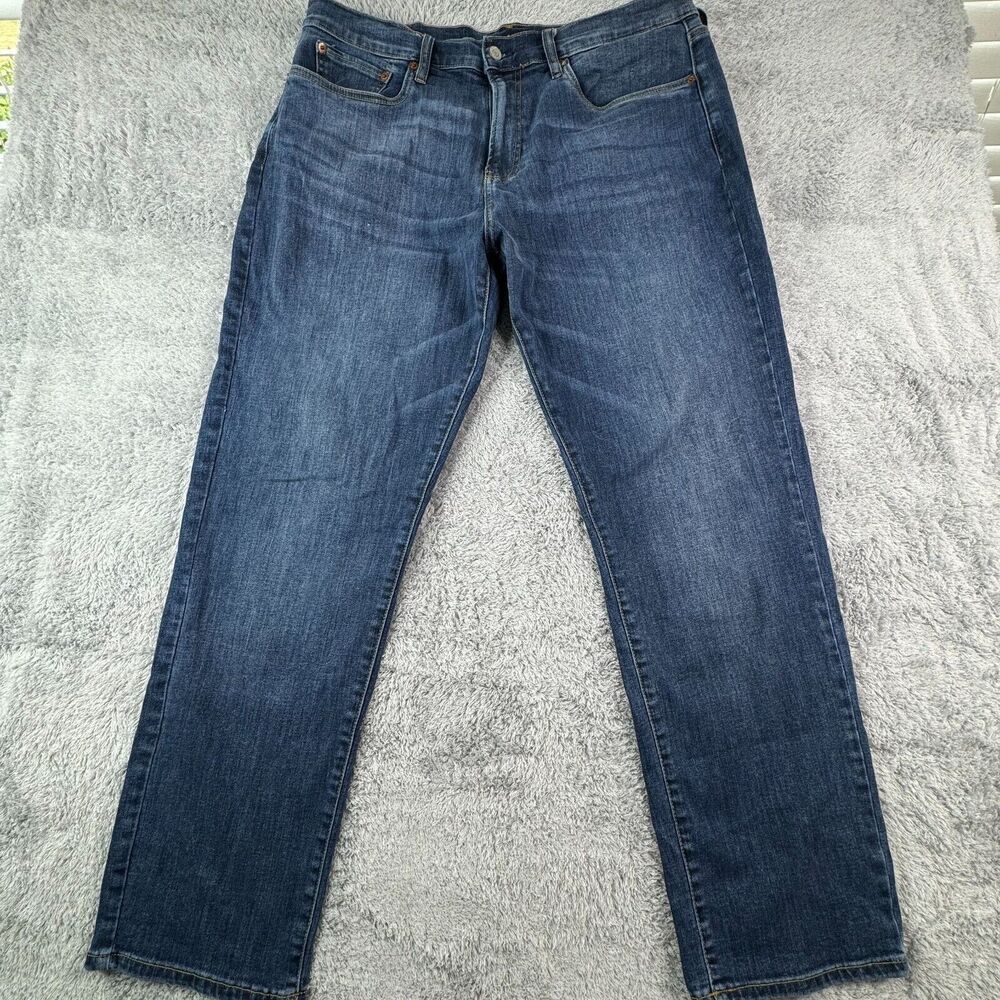 Lucky Brand Men's 36x30 (36x28) 221 Straight Leg Blue Dark Wash Original Fit